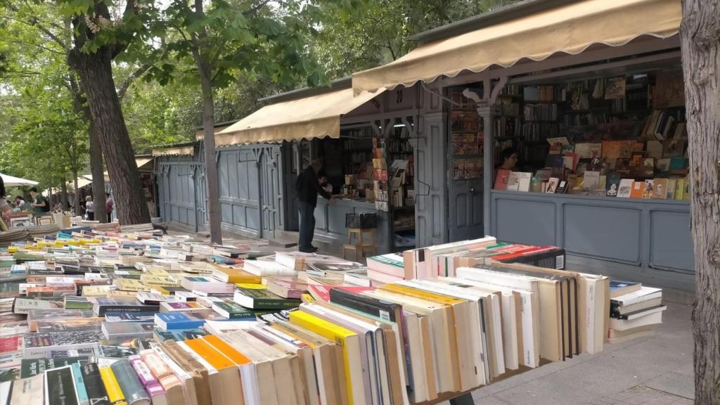 Imagen de archivo de los libros en la Cuesta de Moyano.