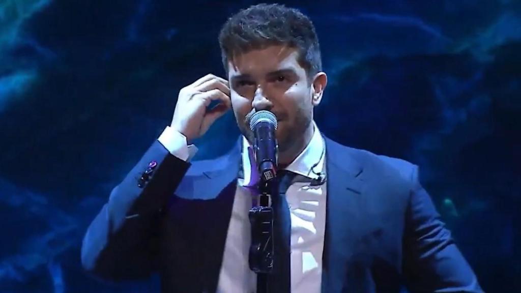 Pablo Alborán en su actuación en el Día de Andalucía.