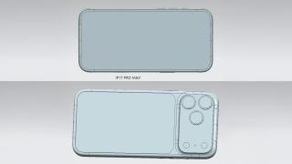 Modelo CAD de un supuesto iPhone 17 Pro.