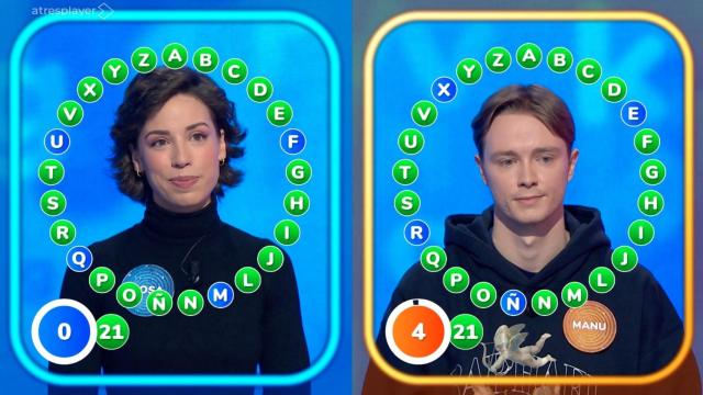 Rosa y Manu en 'Pasapalabra'.