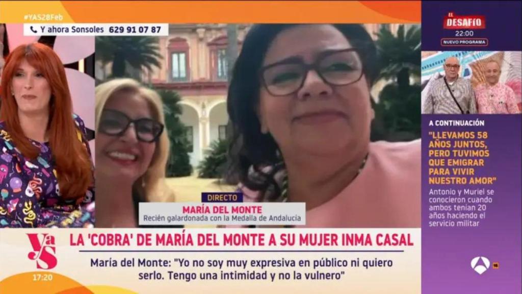 María del Monte, Inmaculada Casal y Valeria Vegas en 'Y ahora, Sonsoles'.