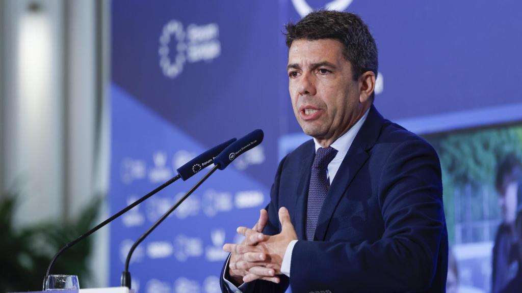Carlos Mazón, el pasado lunes en el Fórum Europa de Madrid. Efe