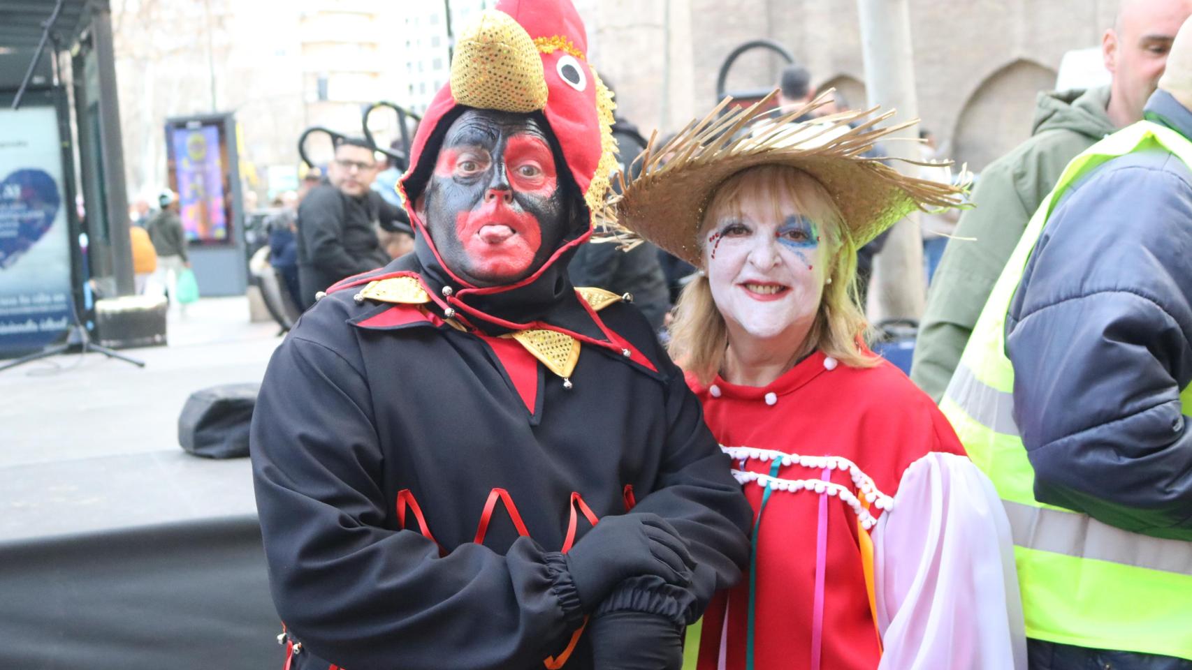 La liberación del Rey de Gallos por parte de Carnestolendas marca el pistoletazo de salida del Carnaval de Zaragoza