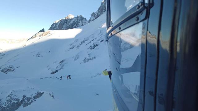 Imagen del rescate en Peña Santa de Castilla