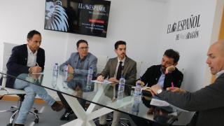 Los participantes en el I Foro de El Español de Aragón.