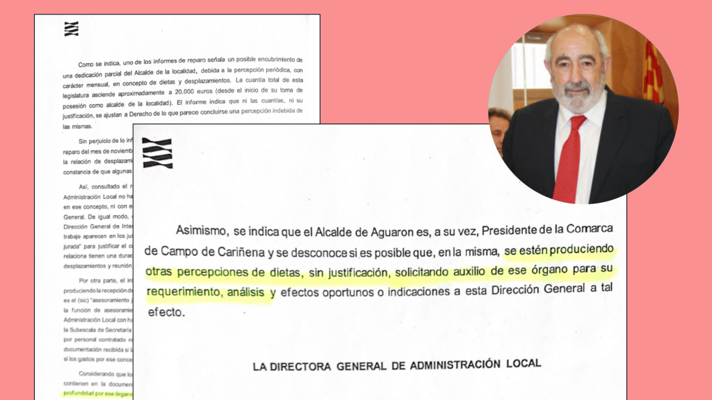 Informe del Gobierno de Aragón pidiendo auxilio a la Cámara de Cuentas.