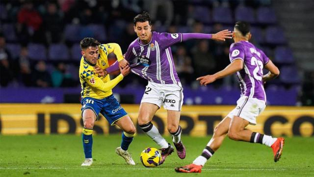 Imagen del encuentro entre el Real Valladolid y Las Palmas
