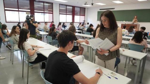 Examen de la Ebau en la UVa.