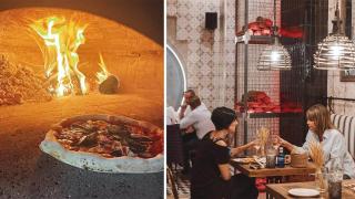 El Five Napoli Pizza y una de sus pizzas