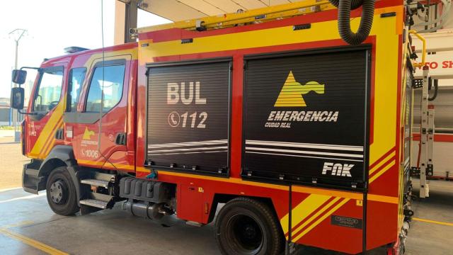 Imagen de archivo de un camión de bomberos de la Diputación de Ciudad Real.