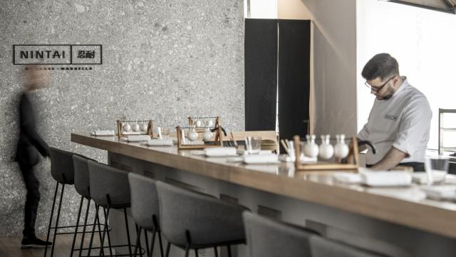 Barra del restaurante Nintai.