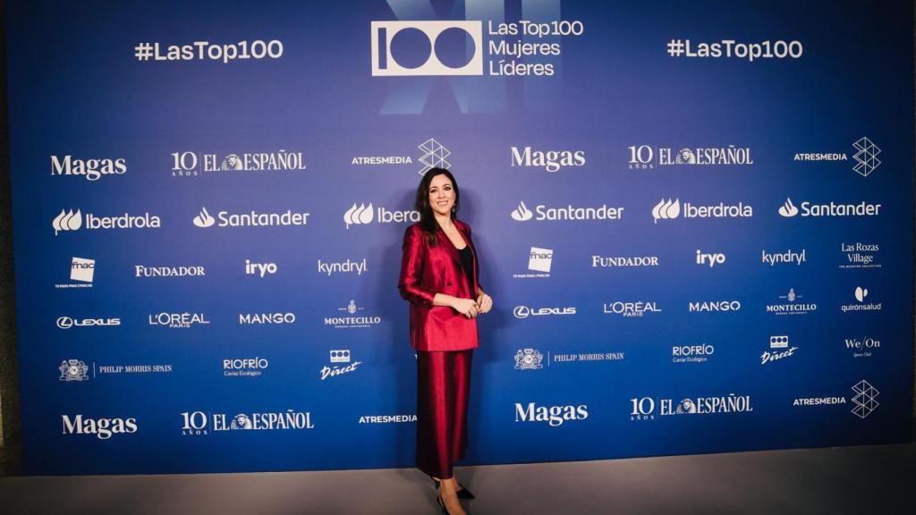 Andrea González en la gala Top 100 Mujeres Líderes