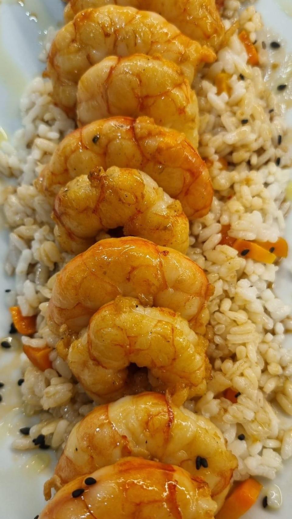 Sus famosos gambones.