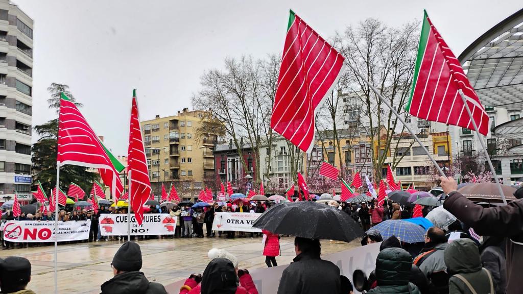 Manifestación contra las plantas de biogás en Zamora