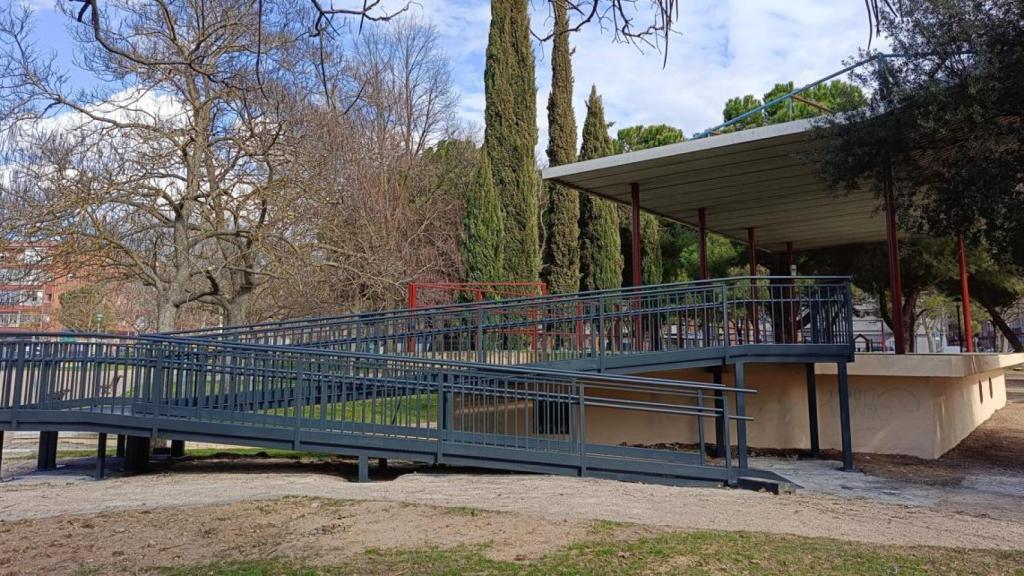 La rampa actual en el parque La Paz de Delicias