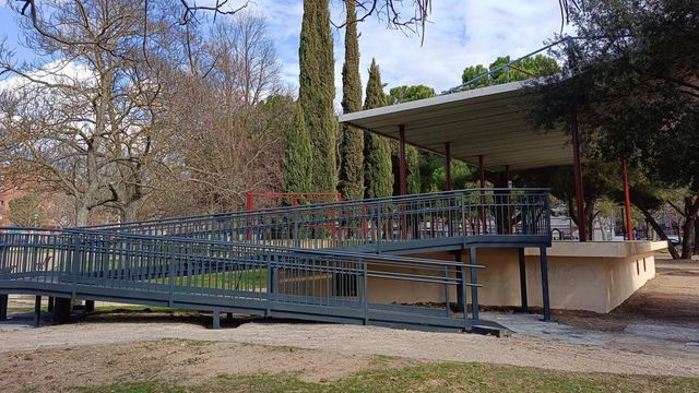 La rampa actual en el parque La Paz de Delicias