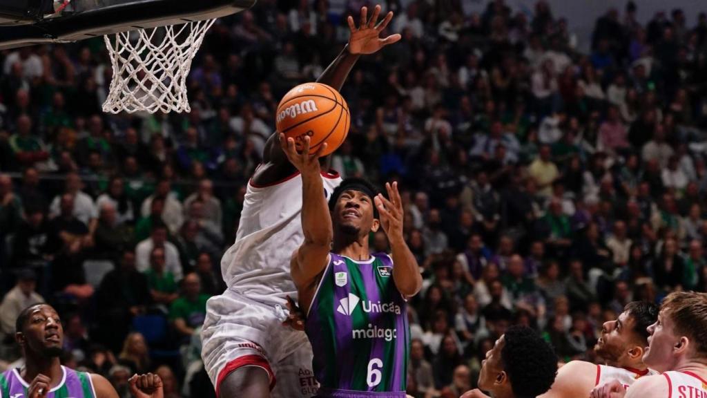 Kameron Taylor durante el Unicaja vs. Baxi Manresa