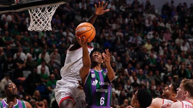 Kameron Taylor durante el Unicaja vs. Baxi Manresa