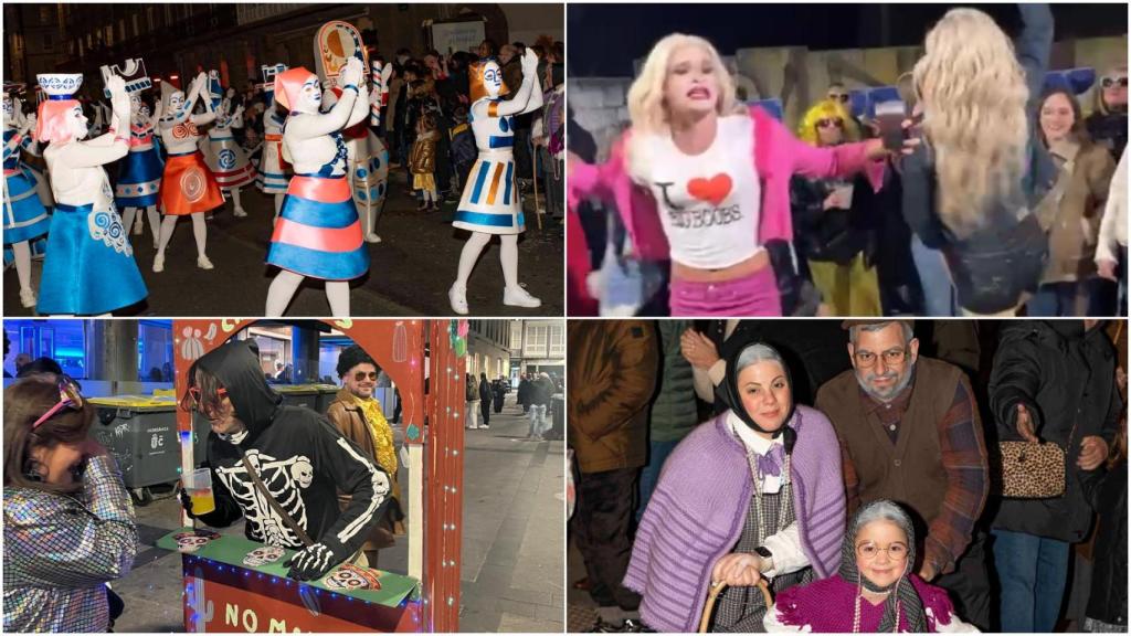 Estos son algunos de los mejores disfraces del sábado de Carnaval en A Coruña