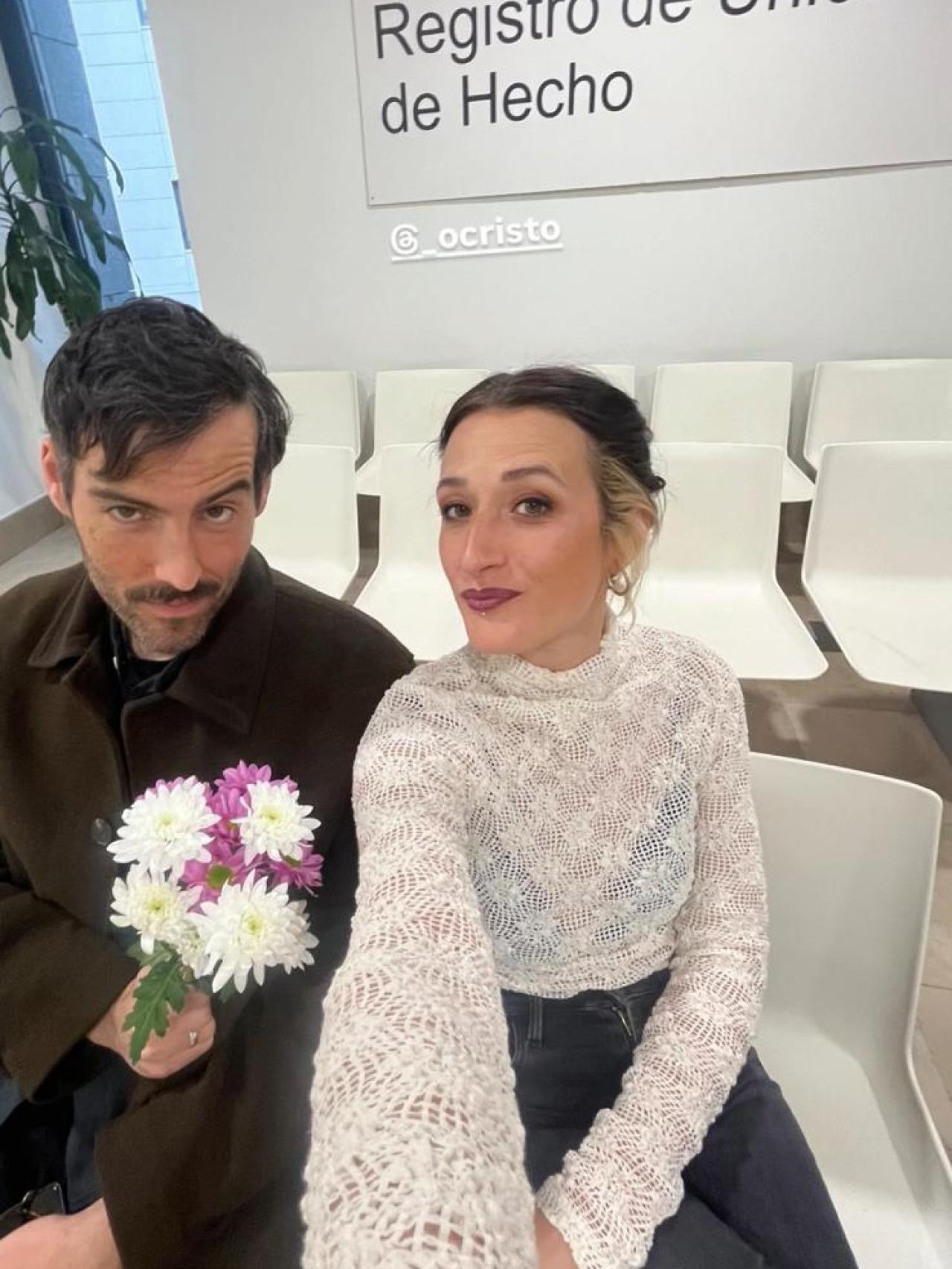 Violeta Muñoz y su pareja, Cristobal Colom.