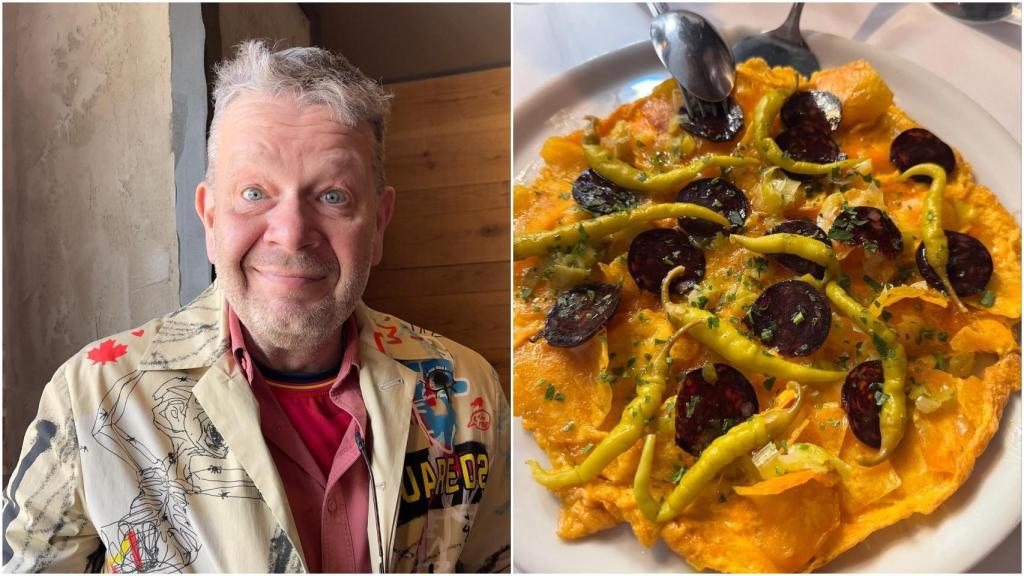 El chef Alberto Chicote y la 'tortilla vaga' del restaurante Sacha.
