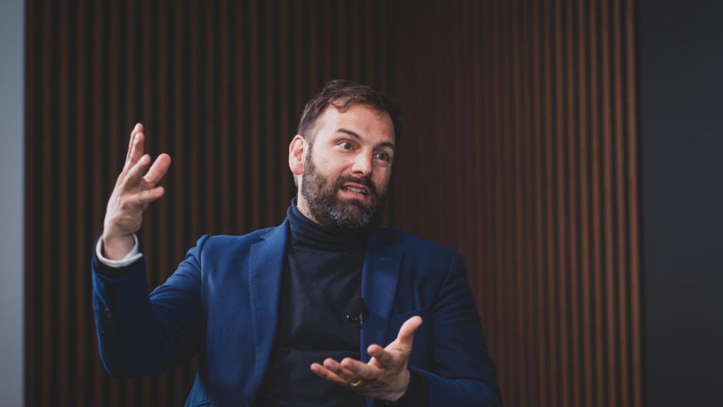 Erwan de la Villéon, CEO de Puy du Fou, en la redacción de EL ESPAÑOL.