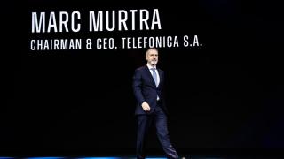 Marc Murtra, presidente ejecutivo de Telefónica, en la inauguración del MWC 2025.