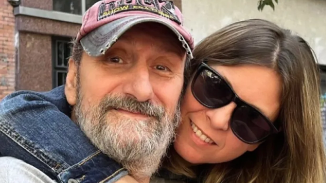 El actor José Luis Gil con su hija Irene Gil.