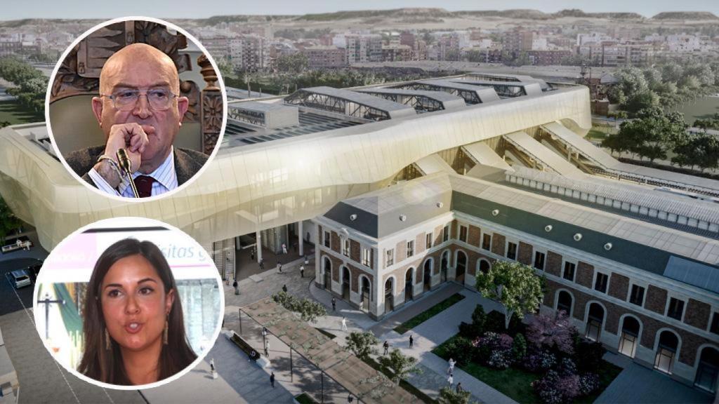 Jesús Julio Carnero, Blanca Jiménez y la nueva estación de tren de Valladolid