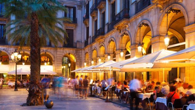 La Plaça Reial.