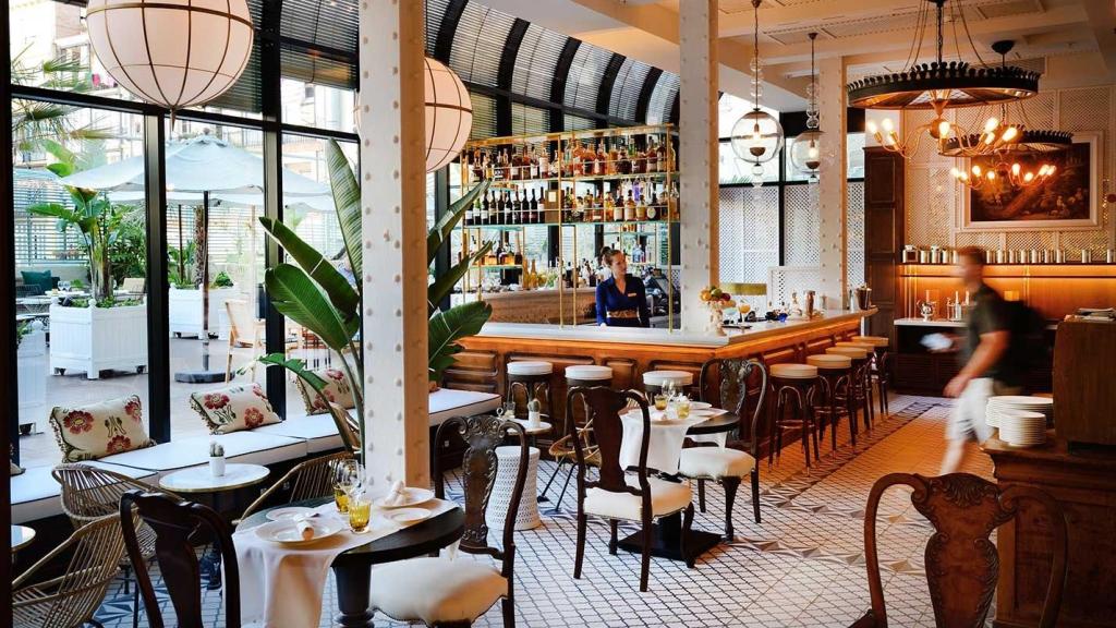 El interior del restaurante.