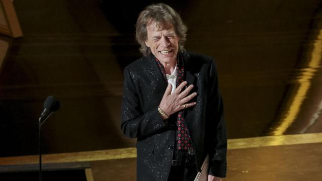 Mick Jagger en la gala de los Oscar. Foto: EFE/EPA/ALLISON DINNER