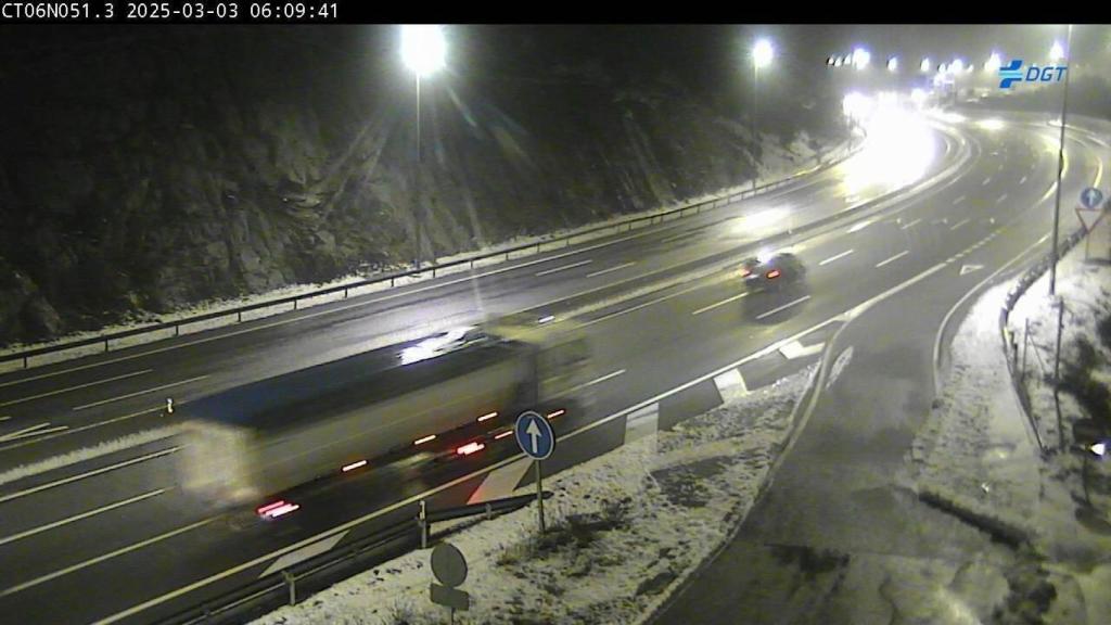 Estado en el que se encuentra una de las carreteras afectadas.