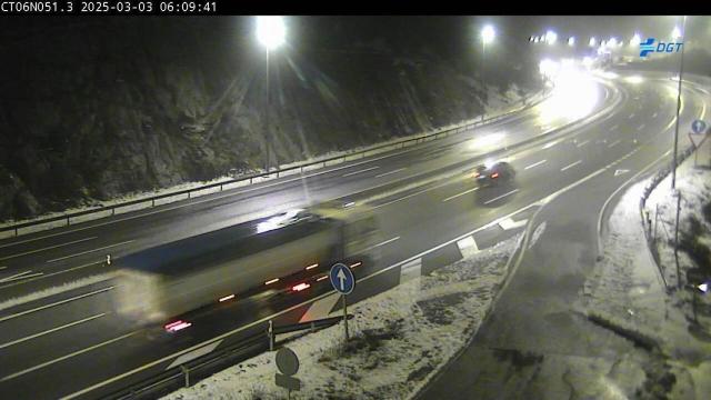 Estado en el que se encuentra una de las carreteras afectadas.