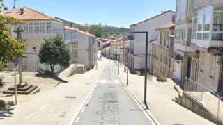 Rúa Castrón Douro, en Santiago.