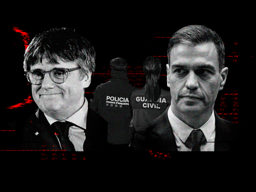 El expresident de la Generalitat Carles Puigdemont y el presidente del Gobierno Pedro Sánchez en un montaje.