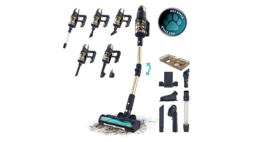 Aspiradora escoba sin cable Conga Rockstar 10500 Solar AquaPet Flex Cecotec