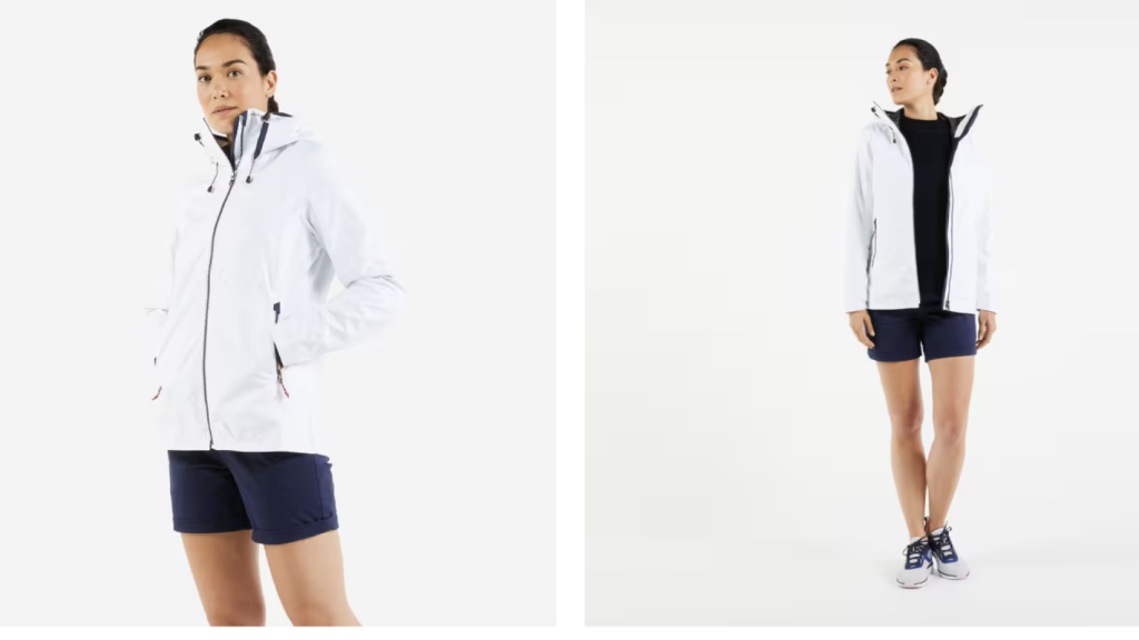 Chaqueta cortavientos impermeable.