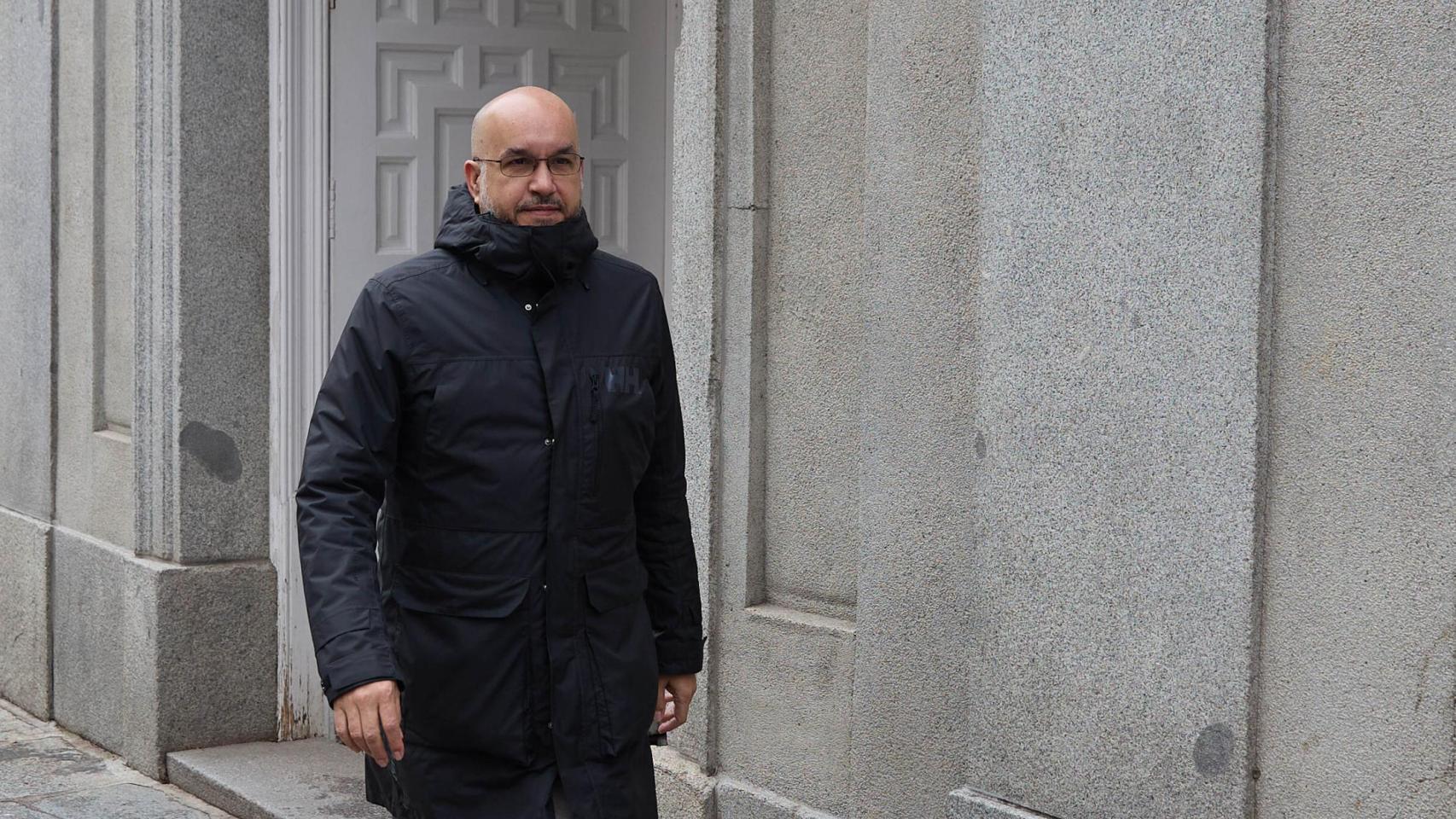 El jefe de gabinete del Ministerio de Hacienda, Carlos Moreno, este martes, a su salida del Tribunal Supremo.