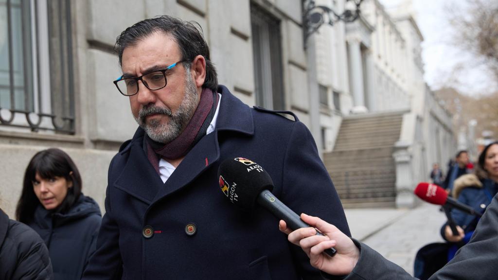 Joseba García, hermano de Koldo García, en el Tribunal Supremo, este martes.