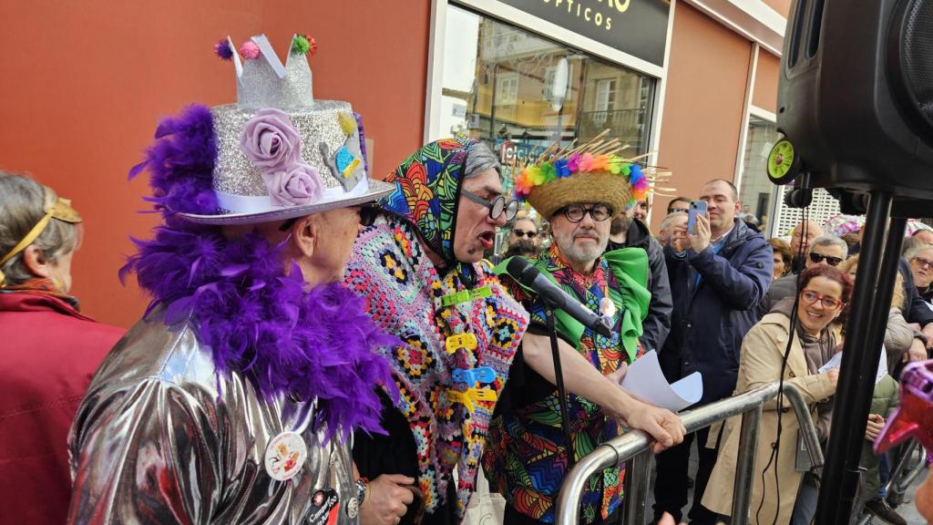 La Paca en su discurso de agradecimiento.
