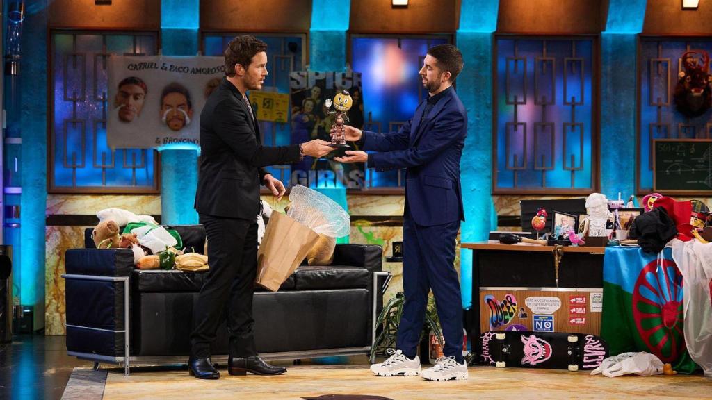 Chris Pratt y David Broncano en 'La Revuelta'.