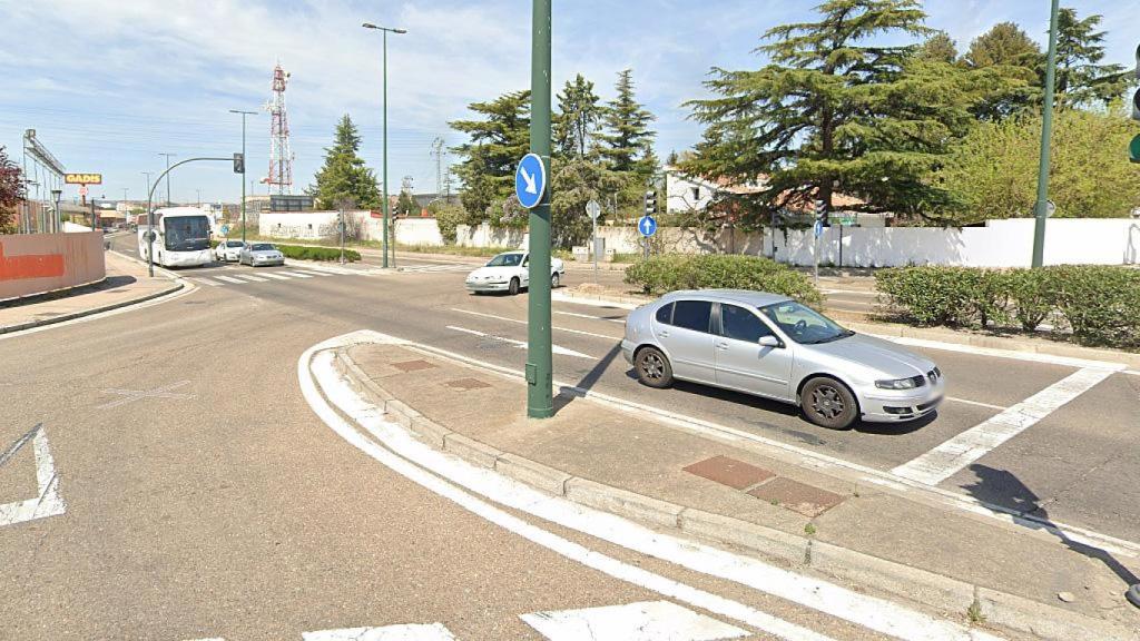 Calle Arca Real con Avenida de Zamora en Valladolid, lugar donde se ha producido el accidente