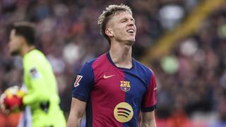 Dani Olmo, con el FC Barcelona