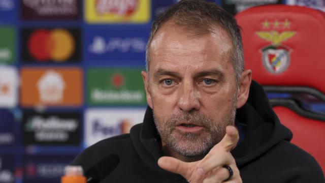 Hansi Flick, en la rueda de prensa previa al partido contra el Benfica.