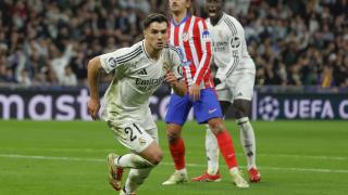 Brahim Díaz celebra su gol contra el Atlético de Madrid