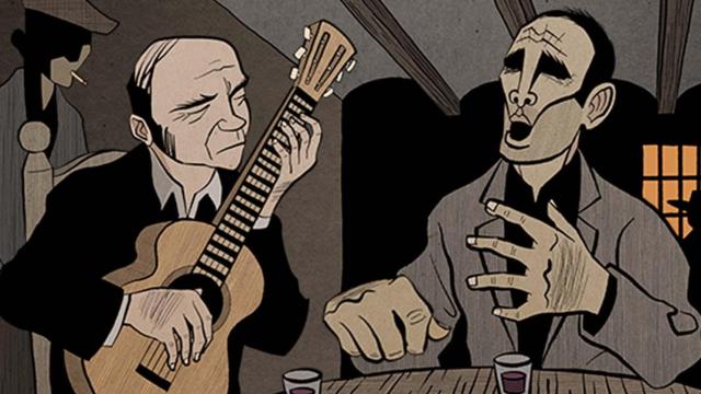 Un fotograma de 'Cante Jondo, Granada 1922', de José Sánchez-Montes