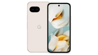 Google Pixel 9a en blanco en una imagen renderizada filtrada