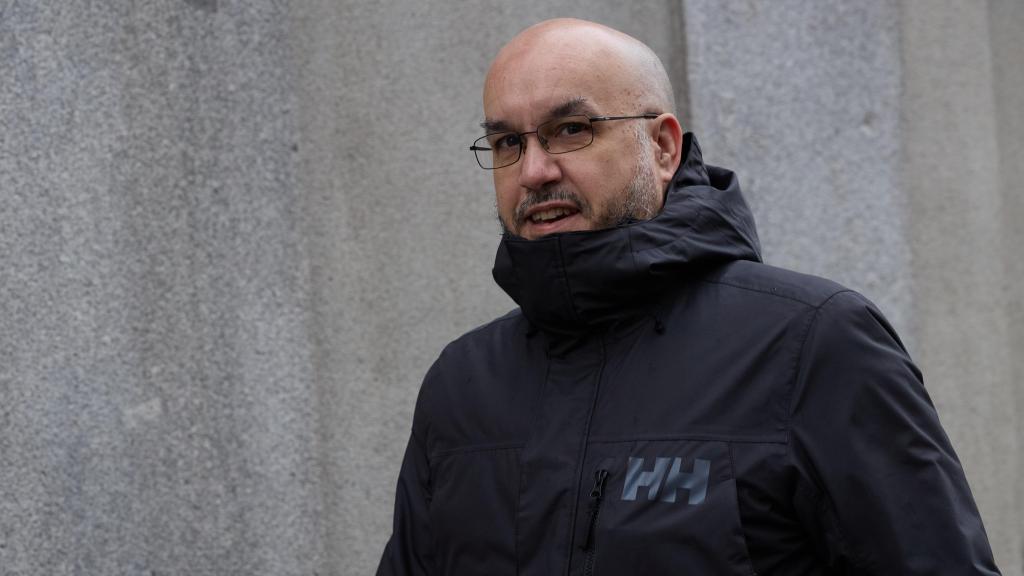 Carlos Moreno, este martes,  a su llegada al Tribunal Supremo.