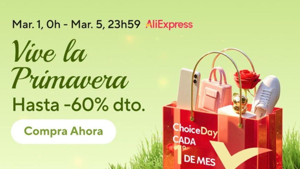Celebra el Choice Day de AliExpress: descuentos de hasta el 60% y precios mínimos históricos en la última tecnología